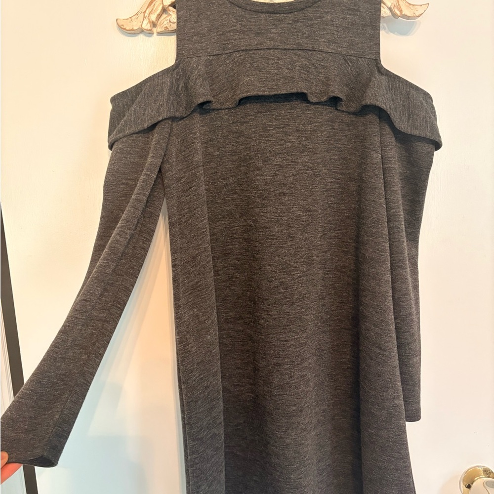 LOFT Charcoal Gray Knit Top